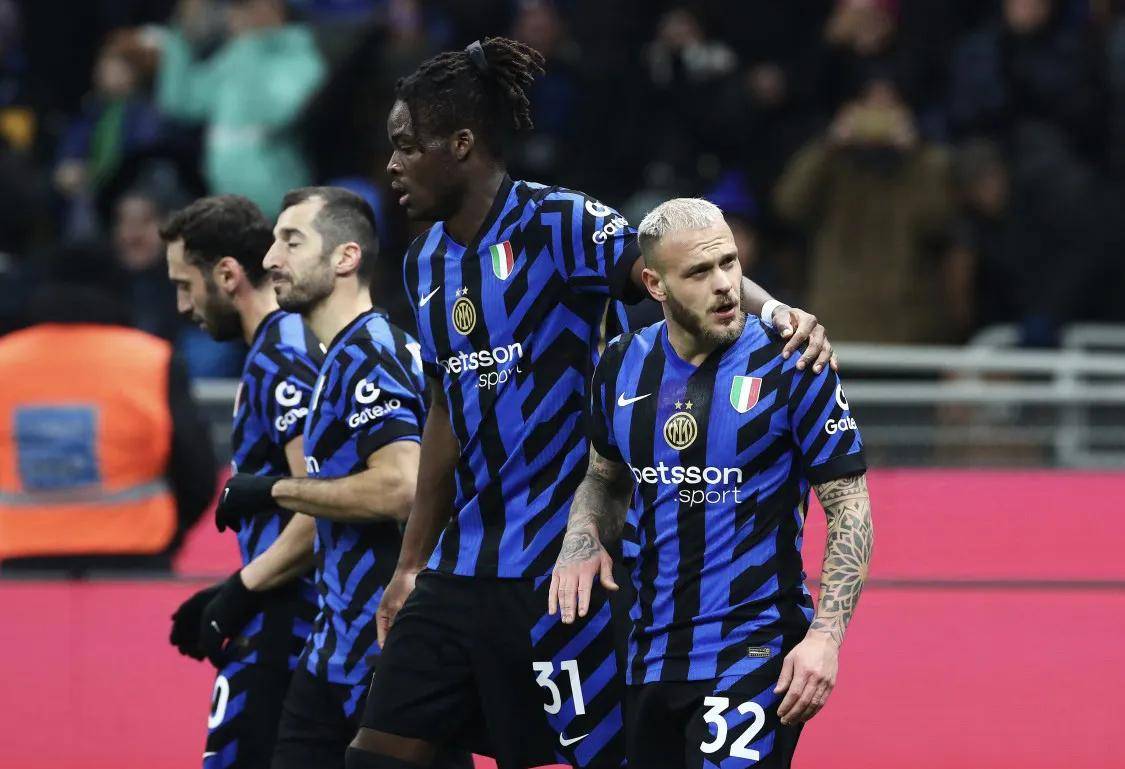 国际米兰2-1胜亚特兰大，继续领跑意甲积分榜